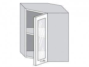 1.60.3у Шкаф настенный (h=720) угловой на 600мм со стекл. дверцей в Осе - osa.магазин96.com | фото