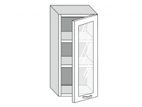 19.40.3 Шкаф настенный (h=913) на 400мм с 1-ой стекл. дверцей в Осе - osa.магазин96.com | фото