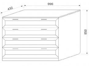 Комод с 4-мя ящиками в Осе - osa.магазин96.com | фото