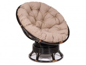 Кресло-качалка Papasan w 23/01 B с подушкой Antique brown, экошерсть Коричневый в Осе - osa.магазин96.com | фото