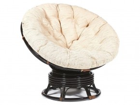 Кресло-качалка Papasan w 23/01 B с подушкой Antique brown, ткань Старт в Осе - osa.магазин96.com | фото