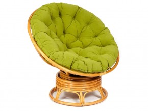 Кресло-качалка Papasan w 23/01 B с подушкой Honey, флок Олива в Осе - osa.магазин96.com | фото