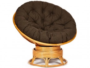 Кресло-качалка Papasan w 23/01 B с подушкой Honey, ткань Коричневый в Осе - osa.магазин96.com | фото