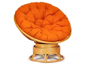 Кресло-качалка Papasan w 23/01 B с подушкой Honey, ткань Оранжевый в Осе - osa.магазин96.com | фото