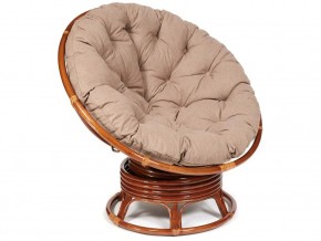 Кресло-качалка Papasan w 23/01 B с подушкой Pecan, экошерсть Коричневый в Осе - osa.магазин96.com | фото