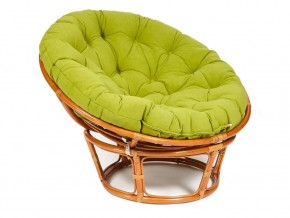 Кресло Papasan 23/01 W с подушкой Cognac, флок Олива в Осе - osa.магазин96.com | фото