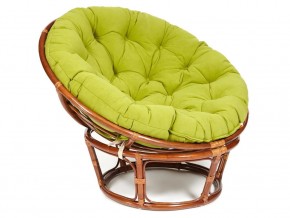 Кресло Papasan 23/01 W с подушкой Pecan, флок Олива в Осе - osa.магазин96.com | фото