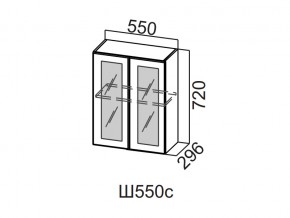 Ш550с/720 Шкаф навесной 550/720 (со стеклом) в Осе - osa.магазин96.com | фото