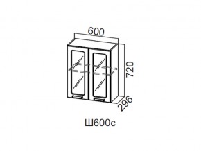 Ш600с/720 Шкаф навесной 600/720 (со стеклом) в Осе - osa.магазин96.com | фото